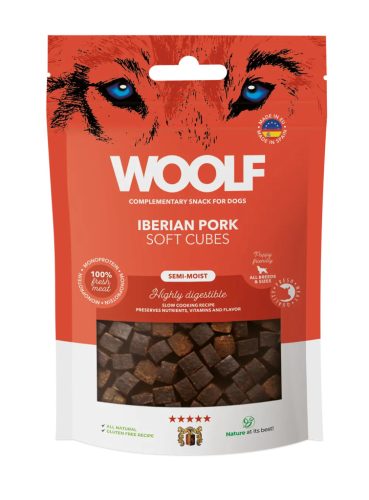 Woolf FŐTT Ibériai sertéshús kockák - monoprotein 100 g