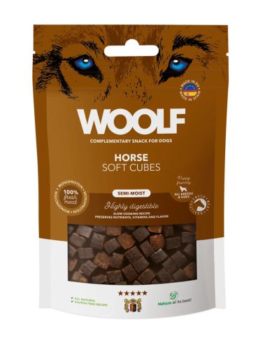 Woolf FŐTT lóhús kockák - monoprotein 100 g